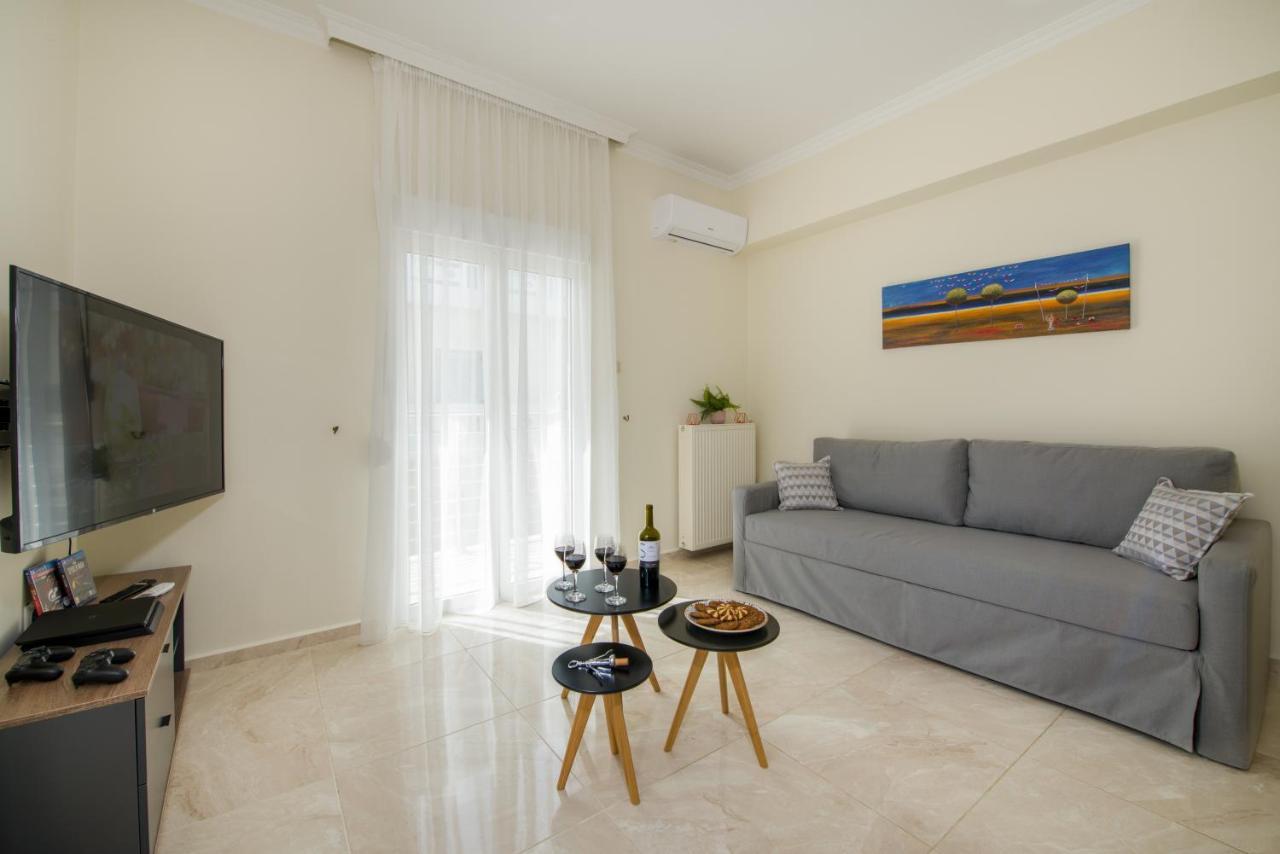 Center Manolia Dream 3 Bedroom Apartment 100M Away From The Beach Chania  Luaran gambar