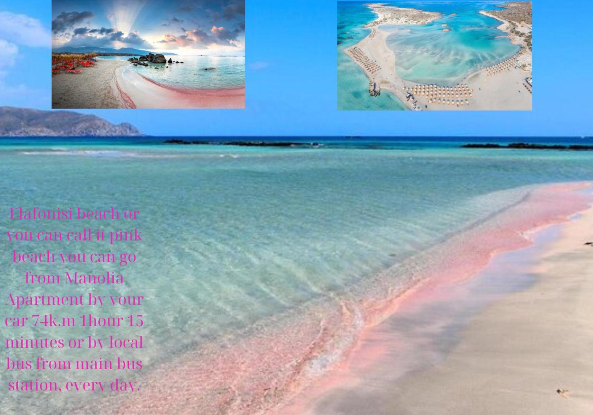 Center Manolia Dream 3 Bedroom Apartment 100M Away From The Beach Chania  Luaran gambar